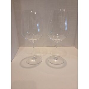 Riedel Extreme Crystal Bordeaux Cabernet Wine Glasses Pair 10" Etched Logo